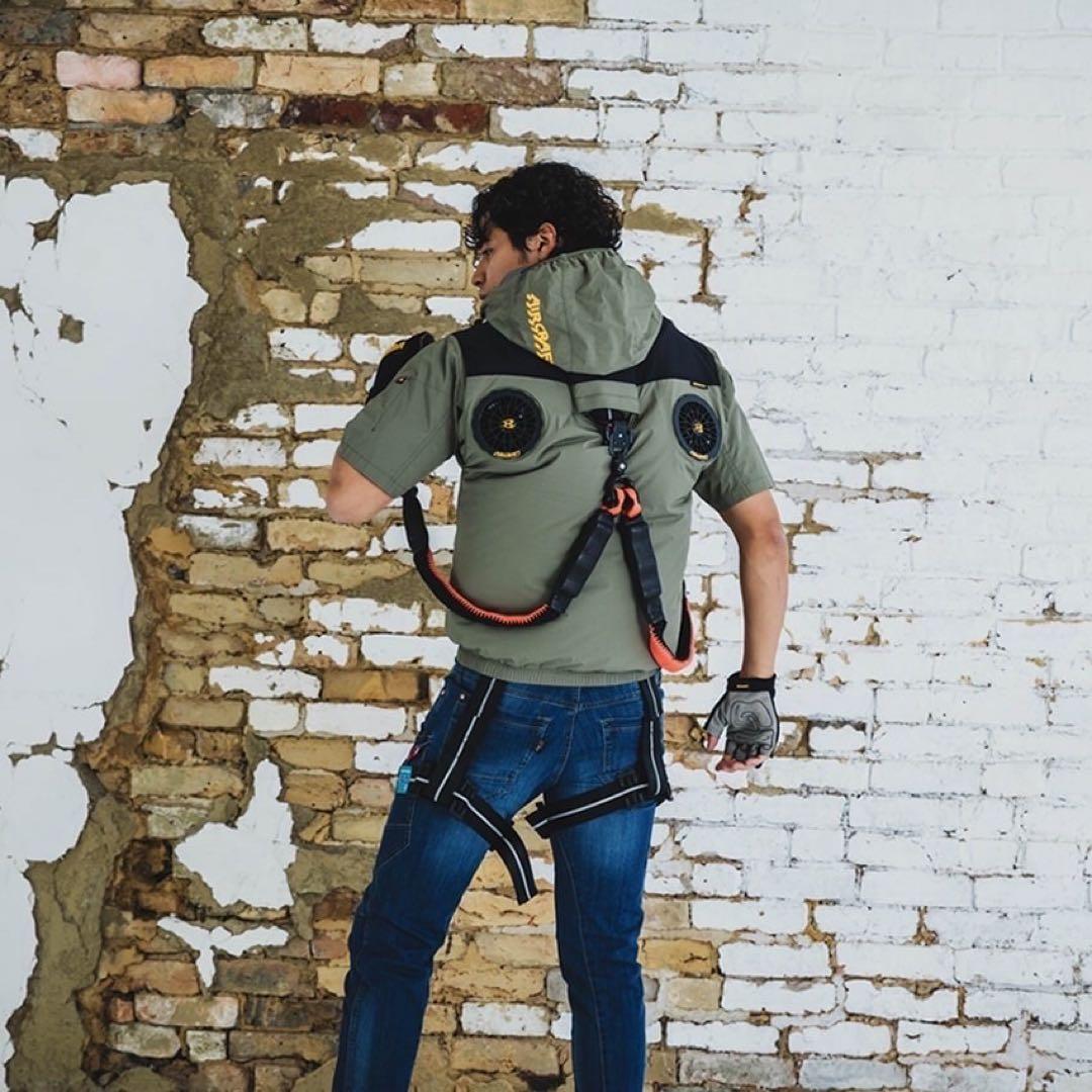 BURTLE 2025年ハイバック半袖空調服フルセット XL寸