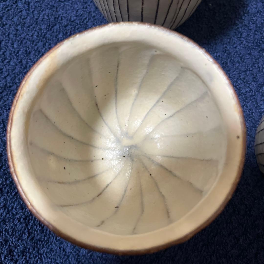 suetukuri 岩崎晴彦　粉引き線文カップ（中）