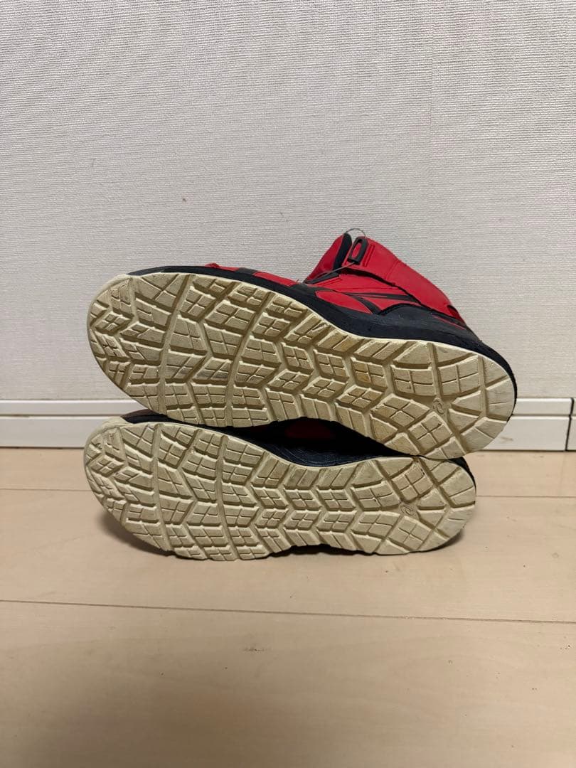 asics 安全靴 赤