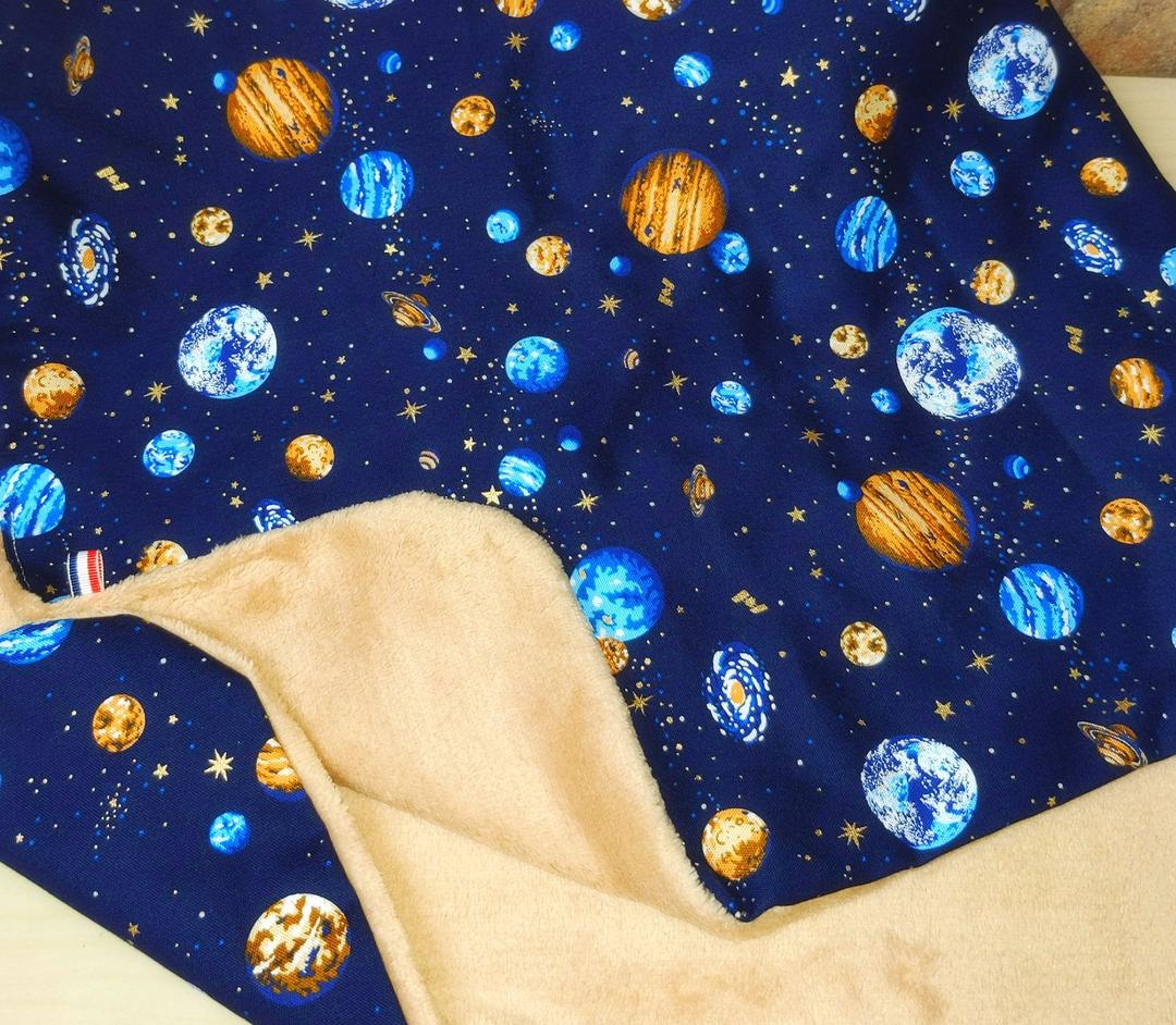 専用♥感謝価格♥みかん⭐軽ふわ楽ちん☆マイクロ×コットン♥宇宙…惑星柄⭐紺茶