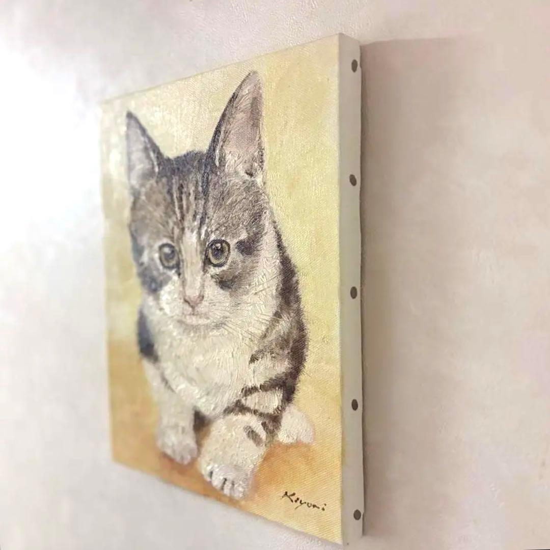 Un petit chaton　【油絵】