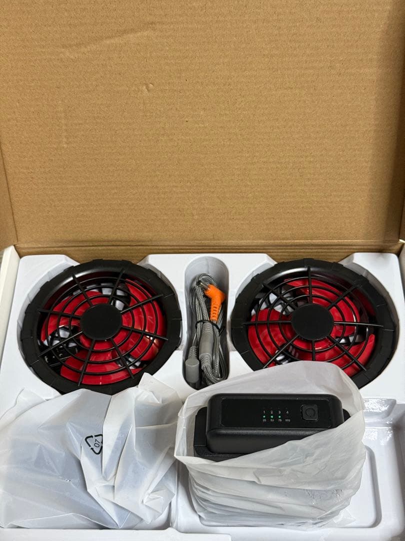 34V 40000mAh ファンバッテリーセット　空調服　作業服 用