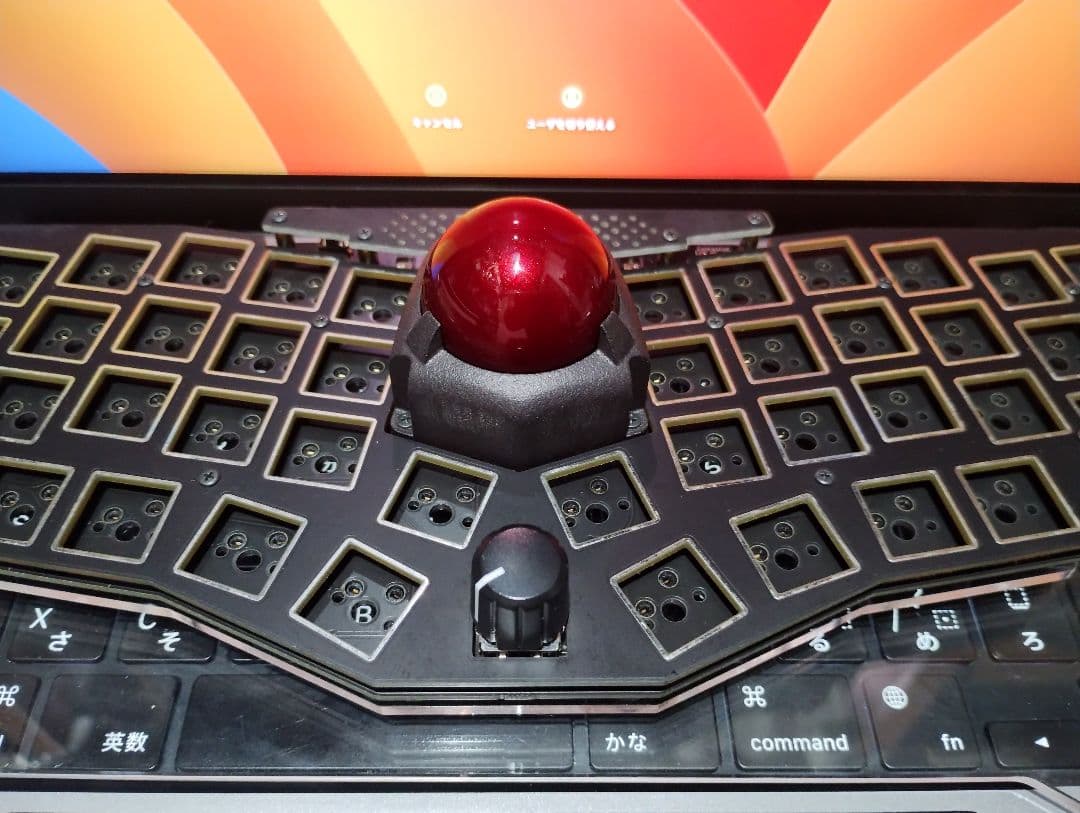 cocot46plus 組立済み トラックボール　ロータリーエンコーダ付き