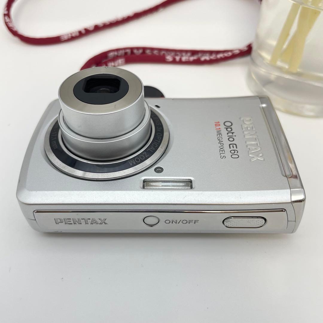 動作確認済✨PENTAX Optio E60✨スマホ転送OK 単三電池 可愛い♪