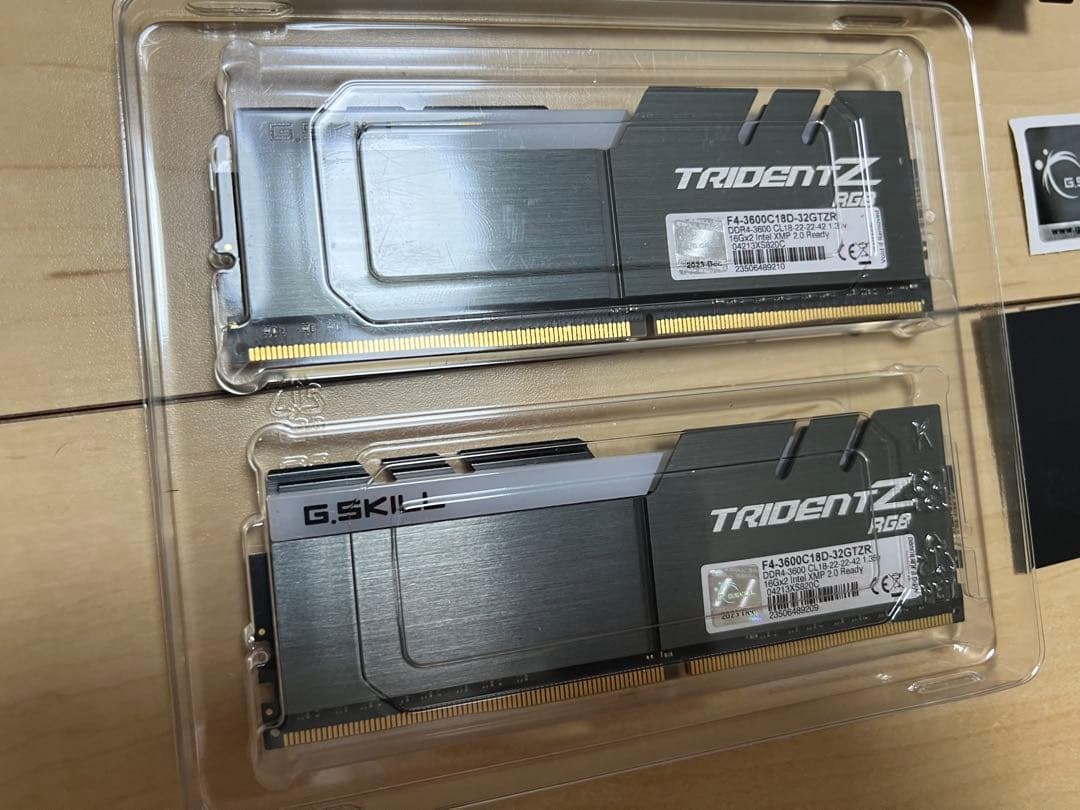 G.SKILL TRIDENT Z RGB 16GB 2枚 DDR4-3600