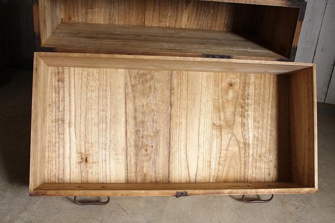 丸金具　庄内箪笥　引き出し6杯　タンス　収納　古家具　古民家　時代家具