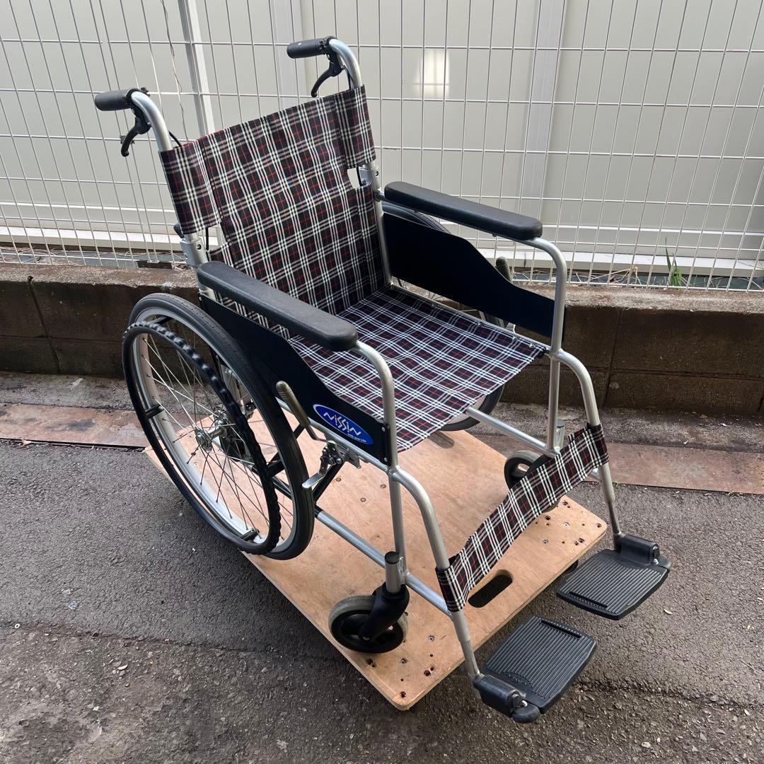 ［4109］日進医療器 NC-1CB 自走式車椅子 ノーパンク アルミ製
