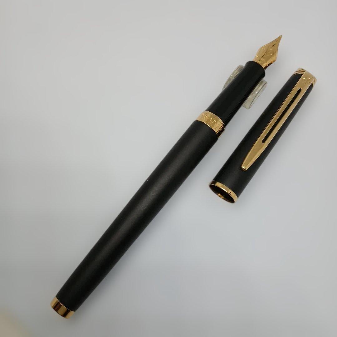 Waterman マットブラック 万年筆 F細字