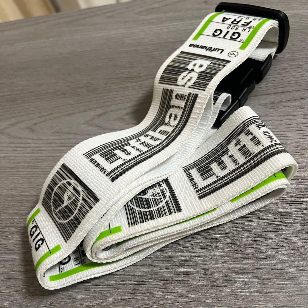 【未使用】ルフトハンザ ラゲージベルト スーツケースベルト 空港タグ風　リモワ