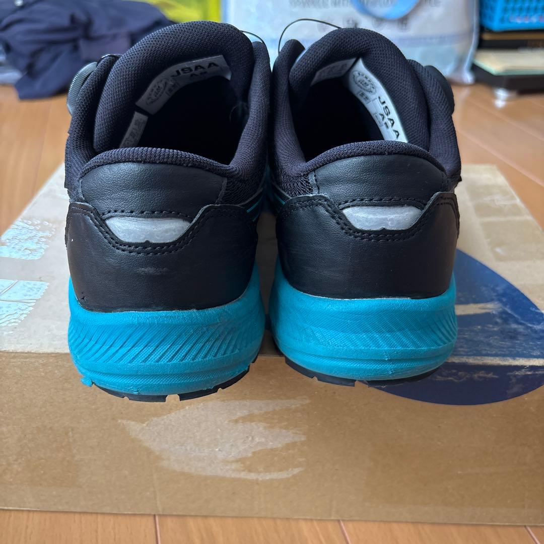asics cp219安全靴 (2E)黒/青 ダイヤル式26.0
