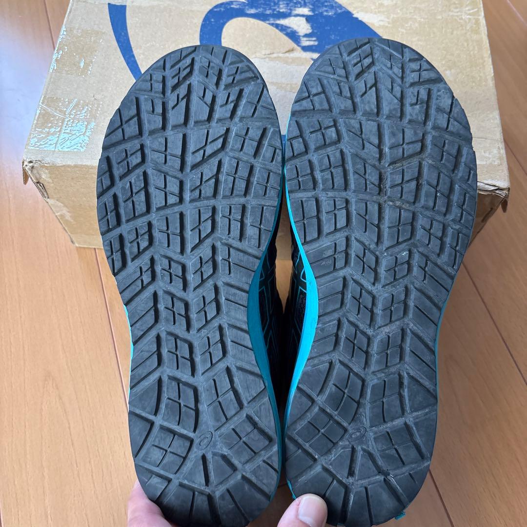 asics cp219安全靴 (2E)黒/青 ダイヤル式26.0